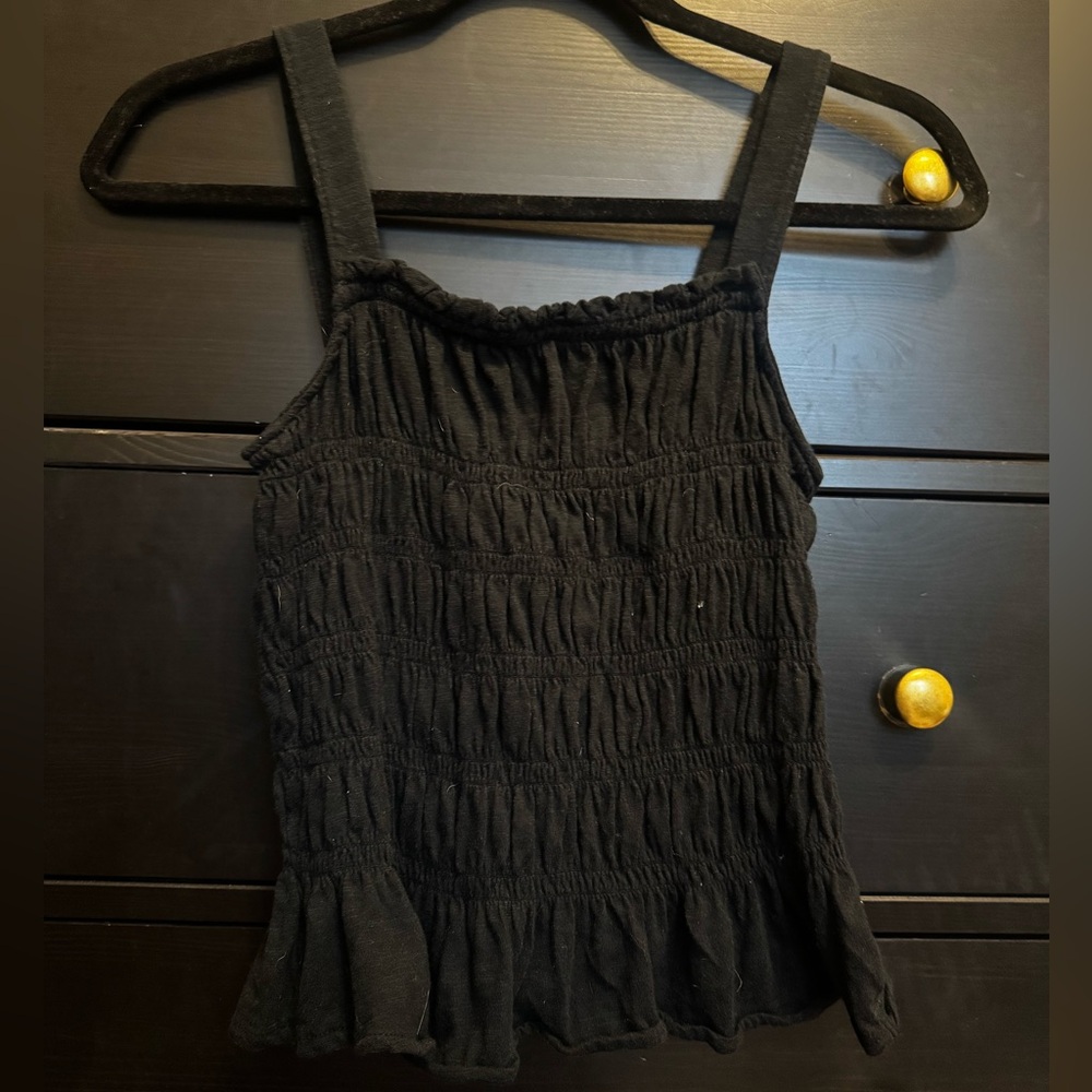 Universal Thread Black Textured Tank Top